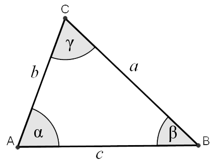 triangolo acutangolo notazione standard